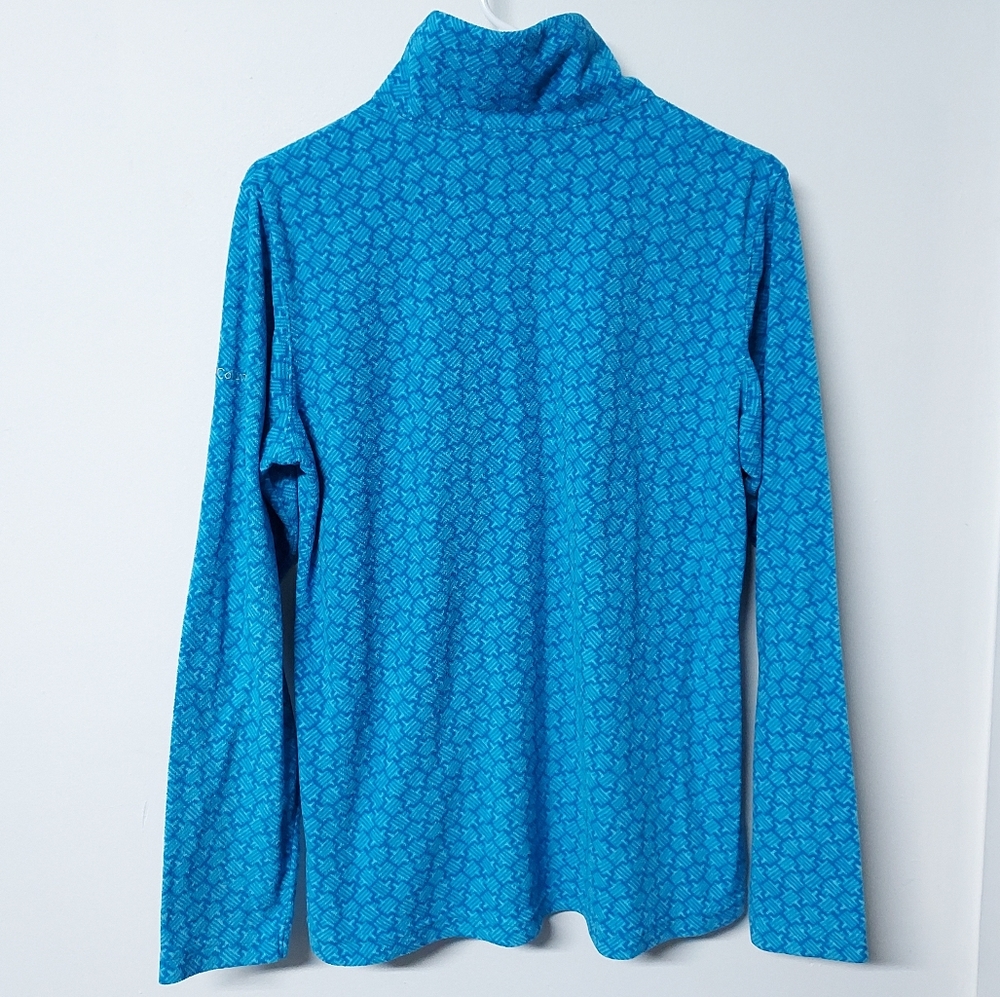 🦋 Columbia fleece half zip junior's L women's M - Picture 3 of 4
